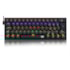 Teclado Mecânico Redragon Fizz Rainbow Usb Tipo C Preto Switch Marrom k617-r-b Pt-brown