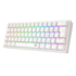 Teclado Mecanico Redragon Fizz Rgb Abnt2 Branco Switch Red k617-rgb-w Pt-red