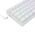 Teclado Mecanico Redragon Fizz Rgb Abnt2 Branco Switch Red k617-rgb-w Pt-red