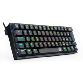 Teclado Mecanico Redragon Fizz Rgb Usb-c Abnt2 Switch Azul Preto K617-rgb-b Pt-blue