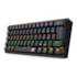 Teclado Mecanico Redragon Gamer Fizz Rainbow Preto Switch Azul K617-r-b Pt-blue