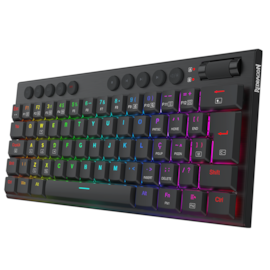 Teclado Mecânico Redragon Horus Mini Rgb Switch Marrom Preto K632-rgb Pt-brown