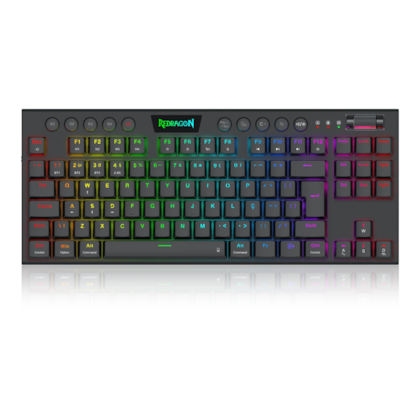 Teclado Mecânico Redragon Horus Pro Tkl Rgb Preto Switch Marrom Abnt2 K621rgb-pro Pt-brown