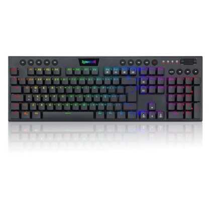 Teclado Mecanico Redragon Horus Rgb Abnt2 Switch Marrom Preto K619-rgb Pt-brown