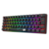 Teclado Mecânico Redragon Jax Rainbow Usb Tipo C Switch Brown Preto K613-Kb Pt-Brown