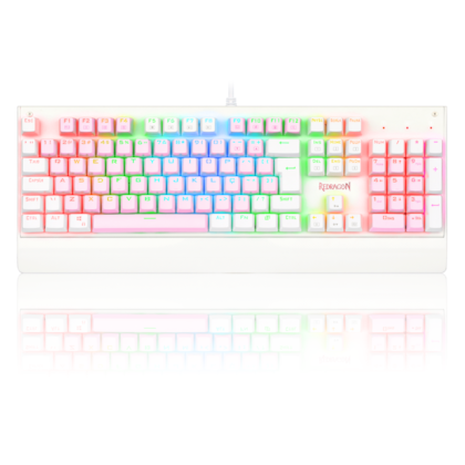 Teclado Mecanico Redragon Kala Bubblegum Rgb Switch Blue Rosa E Branco K557pw-rgb Pt-blue