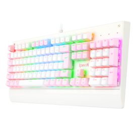 Teclado Mecanico Redragon Kala Lollipop Rgb Switch Marrom Rosa E Branco K557wp-rgb Pt-brown