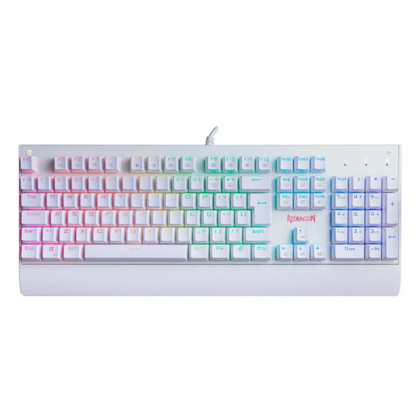 Teclado Mecânico Redragon Kala Lunar Rgb Switch Azul Branco K557w-rgb V2 Pt-blue