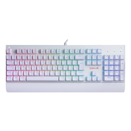 Teclado Mecânico Redragon Kala Lunar Rgb Switch Vermelho Branco K557w-rgb Pt-red