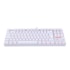 TECLADO MECÂNICO REDRAGON KUMARA BRANCO LED RED SWITCH BLACK K552W-2