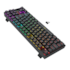 Teclado Mecânico Redragon Kumara Elite Wireless Usb Switch Azul Preto K552-Krs Pt-Blue
