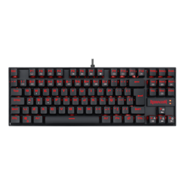 Teclado Mecânico Redragon Kumara Led Vermelho Abnt2 Switch Marrom K552-2 Pt-brown