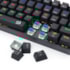 Teclado Mecânico Redragon Lakshmi Rainbow Switch Marrom Preto K606r Pt-Brown