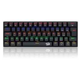 Teclado Mecânico Redragon Lakshmi Rainbow Switch Marrom Preto K606r Pt-Brown