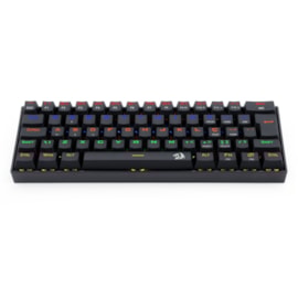Teclado Mecânico Redragon Lakshmi Rainbow Switch Marrom Preto K606r Pt-Brown