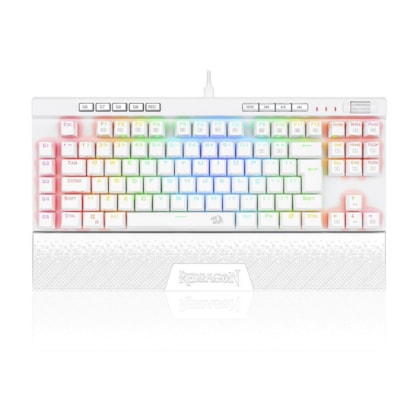 Teclado Mecânico Redragon Magic-wand Pro Rgb Branco Switch Vermelho K587w-rgb-pro Pt-red