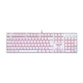TECLADO MECÂNICO  REDRAGON MITRA BRANCO LED RED SWITCH PRETO K551W