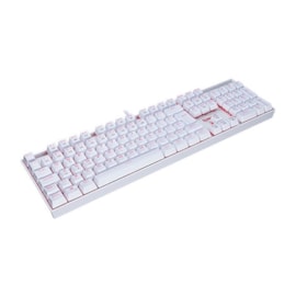 TECLADO MECANICO REDRAGON MITRA BRANCO LED VERMELHO SWITCH MARROM ABNT-2 - K551W (BROWN)