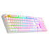 Teclado Mecanico Redragon Mitra Bubblegum Rosa E Branco Rgb Com Switch Marrom K551pw-rgb Pt-brown