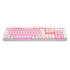 Teclado Mecanico Redragon Mitra Bubblegum Rosa E Branco Single Color Com Switch Azul K551pw Pt-blue