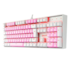 Teclado Mecanico Redragon Mitra Bubblegum Rosa E Branco Single Color Com Switch Azul K551pw Pt-blue