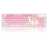 Teclado Mecanico Redragon Mitra Bubblegum Rosa E Branco Single Color Com Switch Azul K551pw Pt-blue