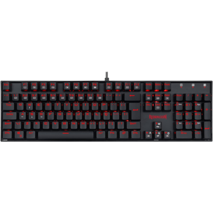 Teclado Mecânico Redragon Mitra Led Vermelho Switch Azul Preto K551-1 Pt-Blue