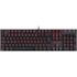 Teclado Mecânico Redragon Mitra Led Vermelho Switch Azul Preto K551-1 Pt-Blue