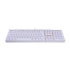 Teclado Mecanico Redragon Mitra Lunar Led Vermelho Switch Marrom Branco K551w Pt-brown