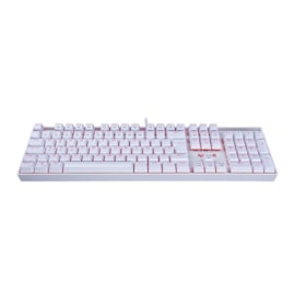 Teclado Mecânico Redragon Mitra Lunar Led Vermelho Switch Vermelho Branco K551w Pt-red