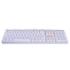 Teclado Mecanico Redragon Mitra Lunar Rgb Branco Switch Azul K551w-rgb Pt-blue