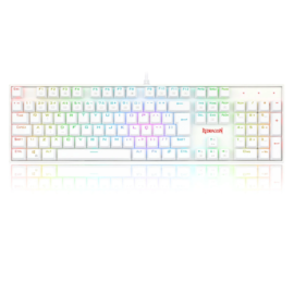 Teclado Mecânico Redragon Mitra Lunar Rgb Switch Marrom Branco K551w-rgb Pt-brown