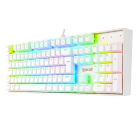 Teclado Mecanico Redragon Mitra Rgb Branco Switch Vermelho K551w-rgb