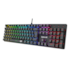 Teclado Mecânico Redragon Sindri Rainbow Abnt2 Switch Brown Preto K671 Pt-brown