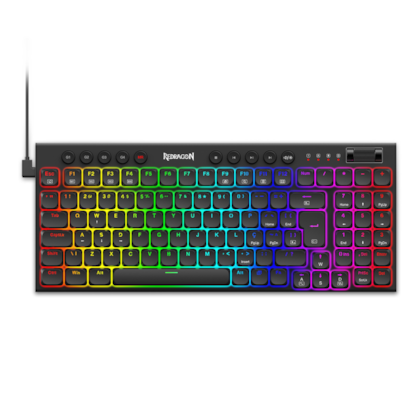 Teclado Mecânico Redragon Sion Rgb Switch Marrom Preto K653-rgb Pt-brown