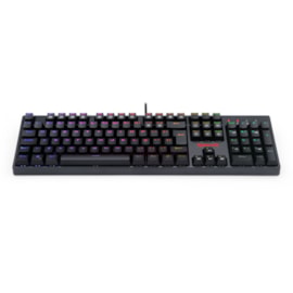 TECLADO MECÂNICO REDRAGON SURARA PRO RGB SWITCH ÓPTICO MARROM PRETO K582RGB-PRO PT-BROWN