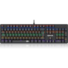 Teclado Mecânico Redragon Valheim Rainbow Usb Switch Azul Preto K608-R Pt-Blue