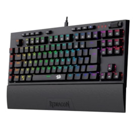 Teclado Mecânico Redragon Vishnu Rgb Abnt2 Usb-c Switch Vermelho Preto K596rgb Pt-red