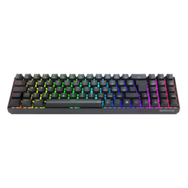 Teclado Mecânico Redragon Zed Pro Rgb Wireless Usb Tipo C Switch Marrom Preto K627P-Wns-B Pt-Brown