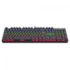 Teclado Mecânico T-dagger Axis Preto Rainbow Switch Brown T-tgk329-br