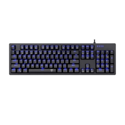 TECLADO MECÂNICO T-DAGGER BERMUDA LED AZUL SWITCH AZUL T-TGK312-BL