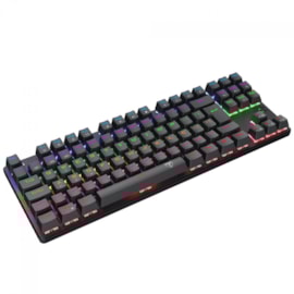 Teclado Mecânico T-dagger Bora Rainbow Switch Brown Preto T-Tgk313-Br Pt