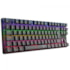 Teclado Mecânico T-dagger Bora Rainbow Switch Brown Preto T-Tgk313-Br Pt