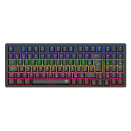 Teclado Mecânico T-Dagger Holysword Rainbow Wireless Usb Switch Brown Preto T-Tgk331-Br