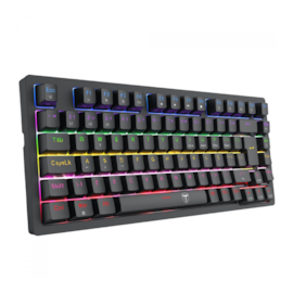 Teclado Mecânico T-dagger Megatre Rainbow Switch Brown Preto T-tgk326-br