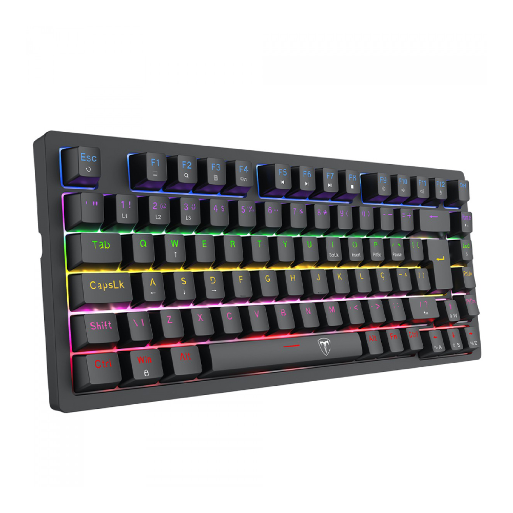 Teclado Mecânico Kalkan Loki 60% Rainbow Usb Tipo-c Preto Klk00013