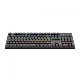 Teclado Mecânico T-Dagger Rebel Rainbow Switch Brown Preto T-Tgk328-Br Pt