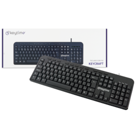 Teclado Membrana Keytime Keycraft Usb 2.0 Abnt 2 Preto Kyt00010