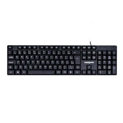 Teclado Membrana Maxprint Office Easy Usb Preto 60000153