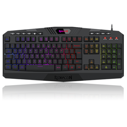 Teclado Membrana Redragon Harpe 2 Rgb Abnt2 Preto K503rgb V2